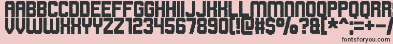 rowdy space pirates Font – Black Fonts on Pink Background