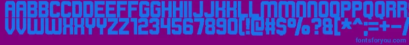 rowdy space pirates Font – Blue Fonts on Purple Background