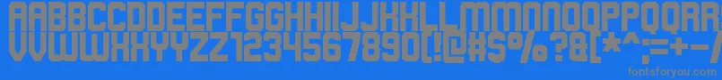 rowdy space pirates Font – Gray Fonts on Blue Background