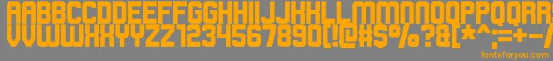 rowdy space pirates Font – Orange Fonts on Gray Background