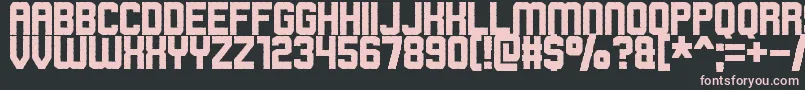 rowdy space pirates Font – Pink Fonts on Black Background