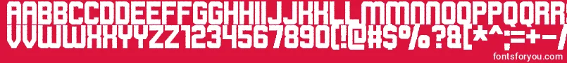rowdy space pirates Font – White Fonts on Red Background