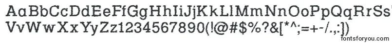 Rowdy Typemachine 1   Regular-fontti – Houkuttelevat fontit