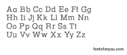 Rowdy Typemachine 1   Regular-fontti