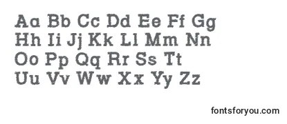 Schriftart Rowdy Typemachine 3   Bold