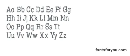 Rowdy Typemachine 5   Condensed Regular-fontti