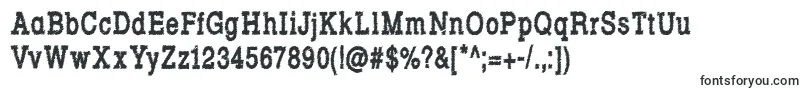 Rowdy Typemachine 6   Condensed Bold-Schriftart – Offizielle Schriften
