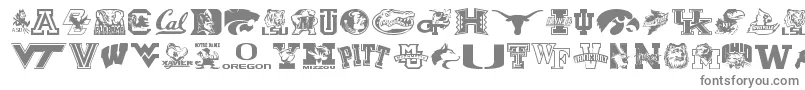 Collegecollage Font – Gray Fonts on White Background