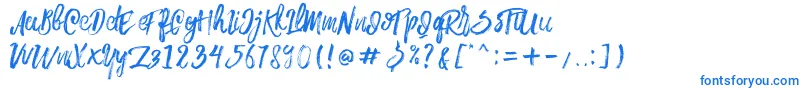 Więcej informacji o czcionce Rowo Typeface Czcionka Rowo Typeface – niebieskie czcionki