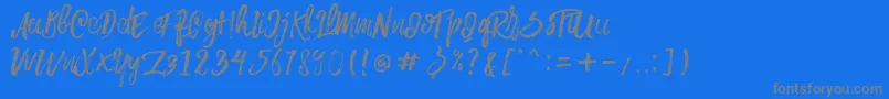 En savoir plus sur la police Rowo Typeface Police Rowo Typeface – polices grises sur fond bleu