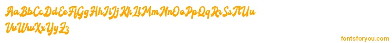 Weitere Informationen zur Roxinate DEMO-Schriftart Roxinate DEMO-Schriftart – Orangefarbene Schriften