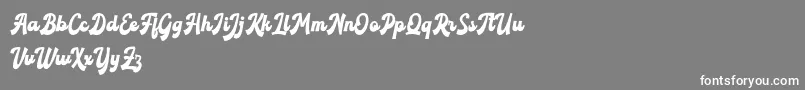 Roxinate DEMO Font – White Fonts on Gray Background