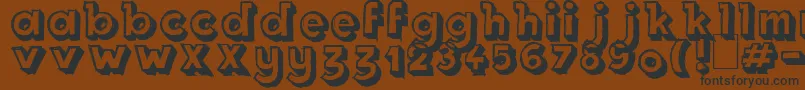 Royal Delight Shad Font – Black Fonts on Brown Background