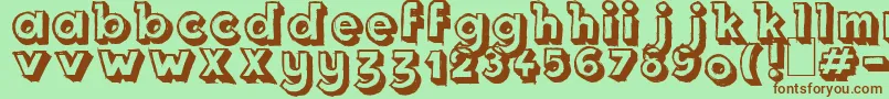 Royal Delight Shad Font – Brown Fonts on Green Background