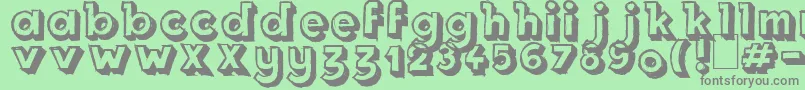 Royal Delight Shad Font – Gray Fonts on Green Background