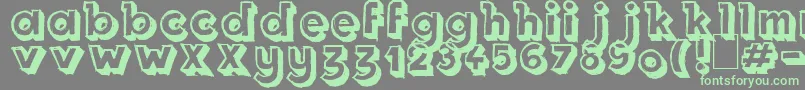 Royal Delight Shad Font – Green Fonts on Gray Background