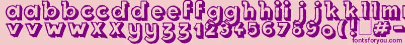 Royal Delight Shad Font – Purple Fonts on Pink Background