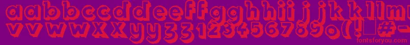 Royal Delight Shad Font – Red Fonts on Purple Background