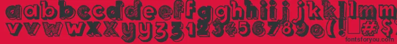 Royal Delight Font – Black Fonts on Red Background