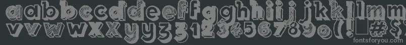 Royal Delight Font – Gray Fonts on Black Background