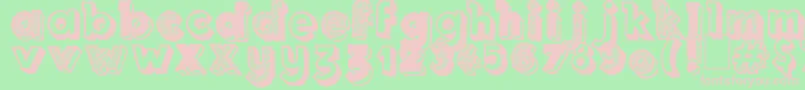 Royal Delight Font – Pink Fonts on Green Background