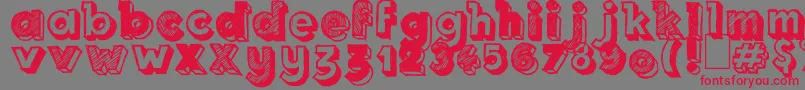 Royal Delight Font – Red Fonts on Gray Background