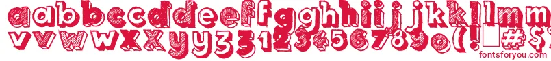 Royal Delight Font – Red Fonts on White Background