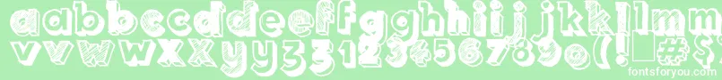 Royal Delight Font – White Fonts on Green Background