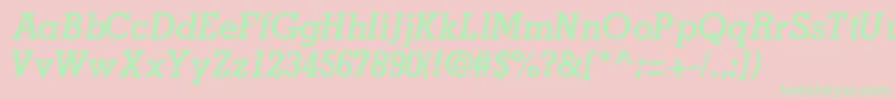 fuente JaaksskBoldItalic – Fuentes Verdes Sobre Fondo Rosa