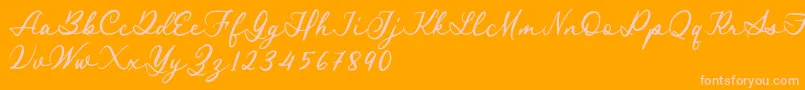 More about Royal Stamford demo Font Royal Stamford demo Font – Pink Fonts on Orange Background