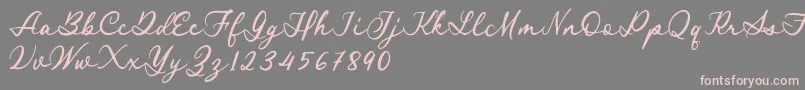 Royal Stamford demo Font – Pink Fonts on Gray Background