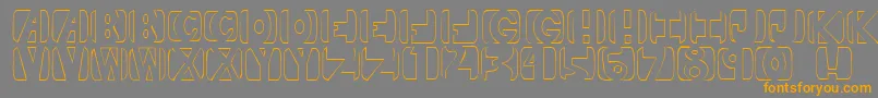 royal Font – Orange Fonts on Gray Background