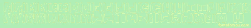 royal Font – Yellow Fonts on Green Background