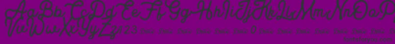 Шрифт Royaland Clean Demo Version – чёрные шрифты на фиолетовом фоне