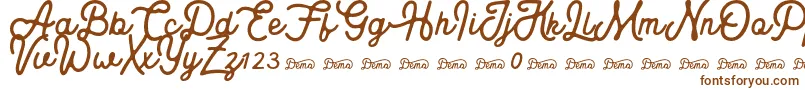 Royaland Clean Demo Version Font – Brown Fonts