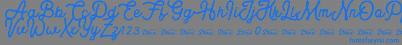 fuente Royaland Clean Demo Version – Fuentes Azules Sobre Fondo Gris