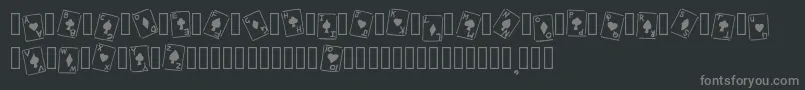 Подробнее о шрифте RoyalFlush Basic Regular Шрифт RoyalFlush Basic Regular – серые шрифты на чёрном фоне