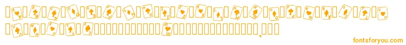 RoyalFlush Basic Regular Font – Orange Fonts on White Background
