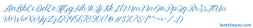 Royalite Script-fontti – siniset fontit