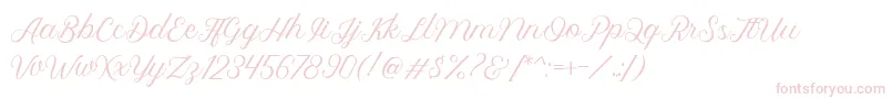 Czcionka Royalite Script – różowe czcionki