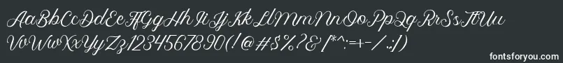 fuente Royalite Script – fuentes blancas