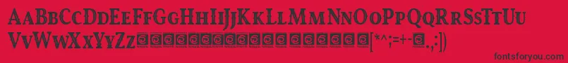 RoyalKing Free Font – Black Fonts on Red Background
