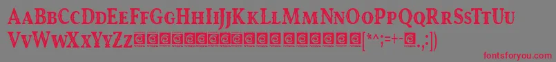 RoyalKing Free Font – Red Fonts on Gray Background