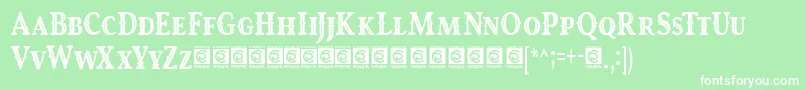 RoyalKing Free Font – White Fonts on Green Background