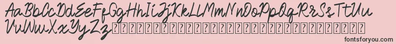 Royalman Font – Black Fonts on Pink Background