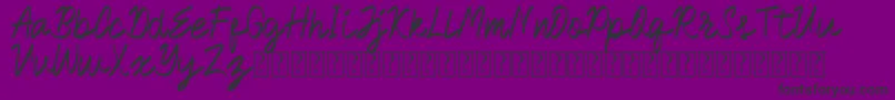 Royalman Font – Black Fonts on Purple Background