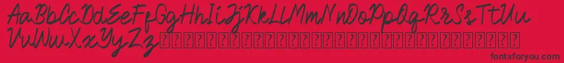 Royalman Font – Black Fonts on Red Background