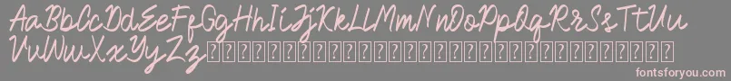 Royalman Font – Pink Fonts on Gray Background
