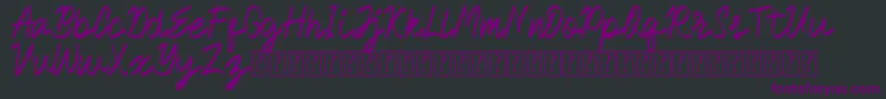 Royalman Font – Purple Fonts on Black Background