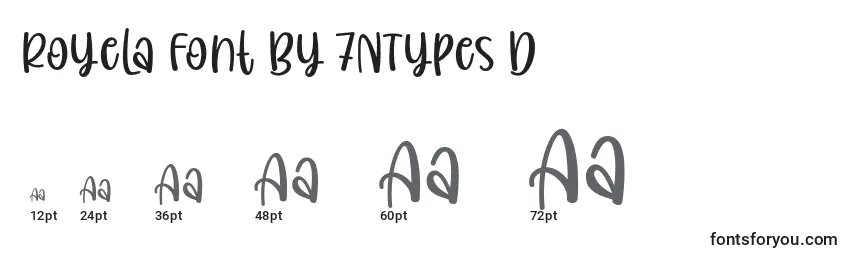 Größen der Schriftart Royela Font By 7NTypes D